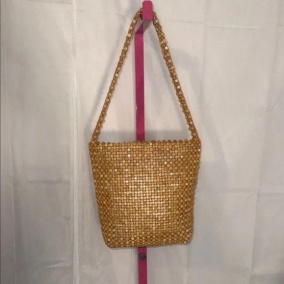 The Sak Vintage Wooden Beaded Shoulder Bag - Picture 1 of 9